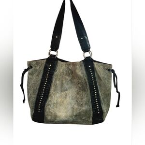 Cripple Creek Suede Shoulder Bag 13"X16" Clean